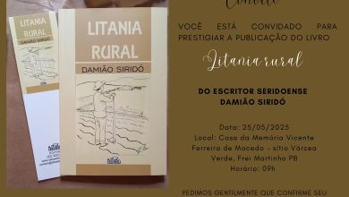 Casa da Memória realiza mais um lançamento literário com “Litania Rural” de Damião Siridó