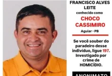 FORAGIDO: Vereador de Aguiar é procurado por suspeita de participar de homicídio de professor
