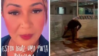 Passageira xinga motorista de aplicativo, vira alvo de protestos e tem portão de prédio quebrado, em João Pessoa