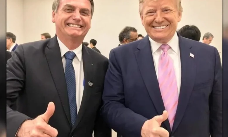 “Deixem Bolsonaro em paz”, diz Trump ao criticar processo contra ex-presidente “Deixem Bolsonaro em paz”, diz Trump ao criticar processo contra ex-presidente