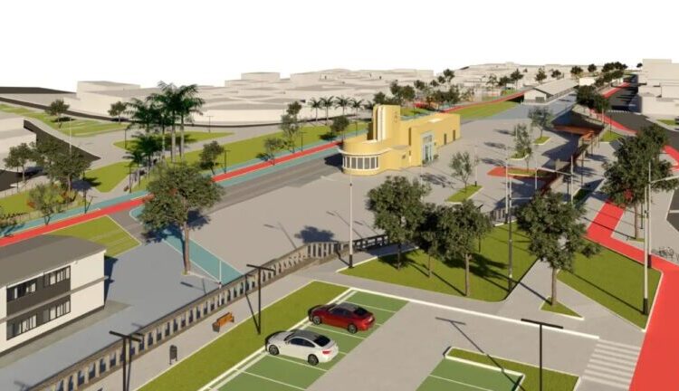 CONFIRA IMAGENS: Pátio da Estação Nova ganhará parque com quadras poliesportivas, playground e academia